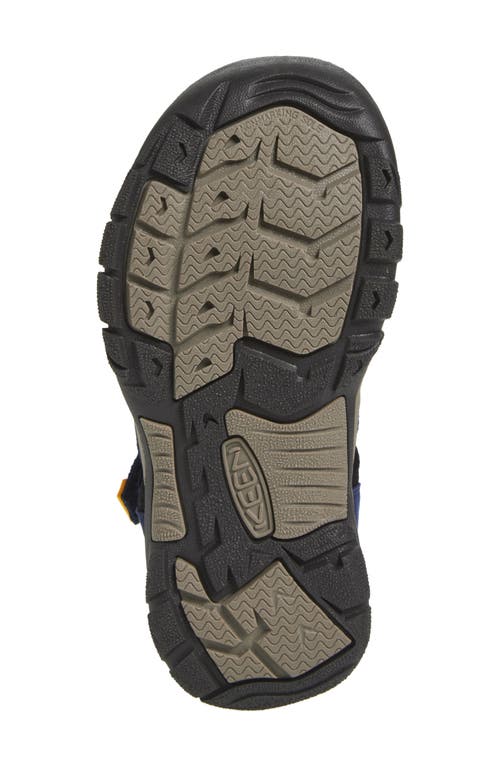 Keen Kids' Newport H2 Water Friendly Sandal In Naval Academy/ Yellow