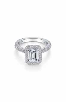 Lafonn Simulated Diamond Halo Ring