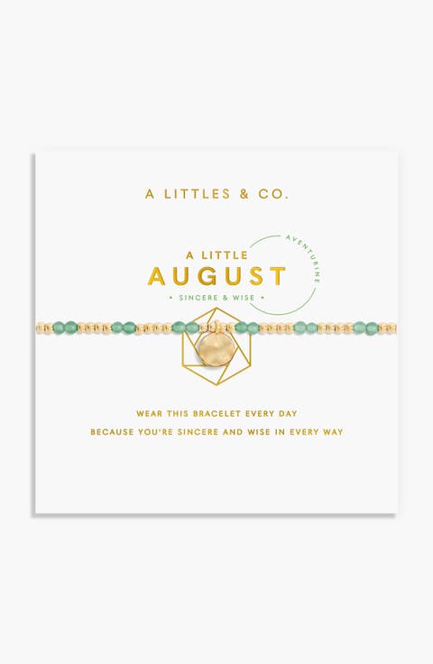 Birthstone A Little Bracelet in Gold-Tone Plating