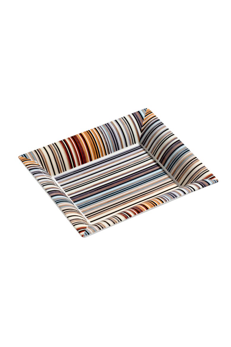 Tray STRIPES Rectangular Large in Luxury Box Jenkins 148 8.5" x 6.75", Main, color, Multicolor