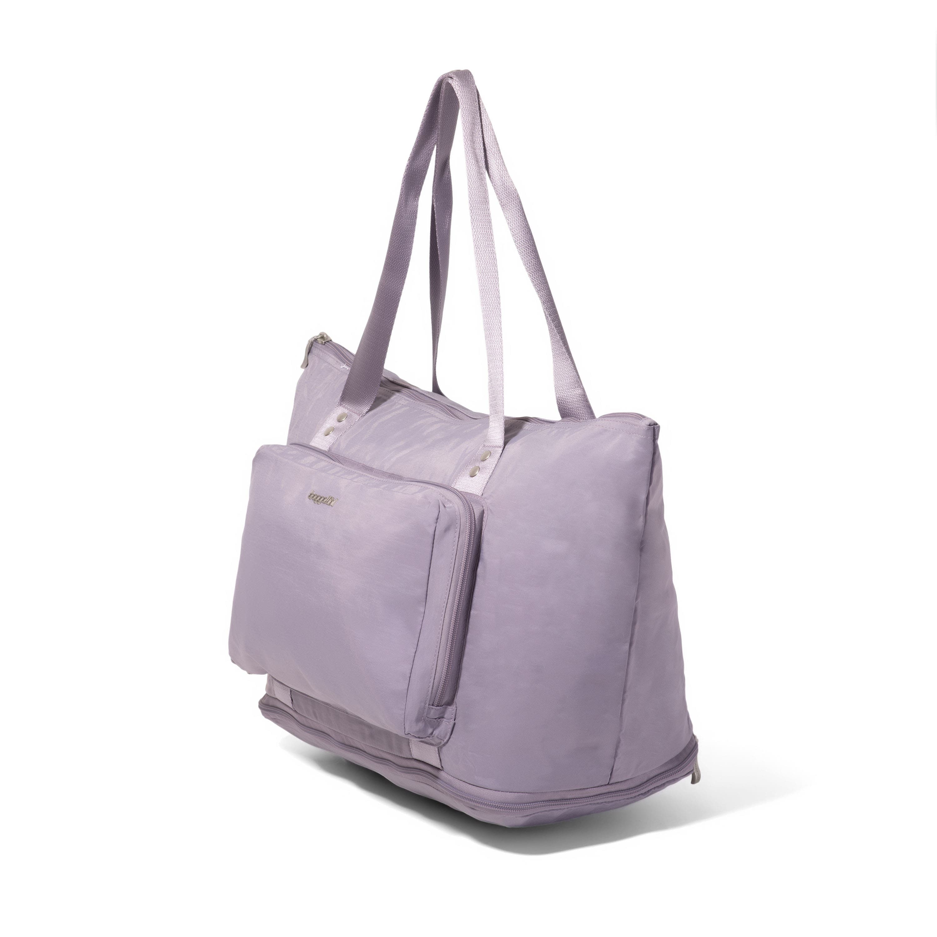 Carryall Expandable Packable Weekender Tote Bag, Alternate, color, LILAC
