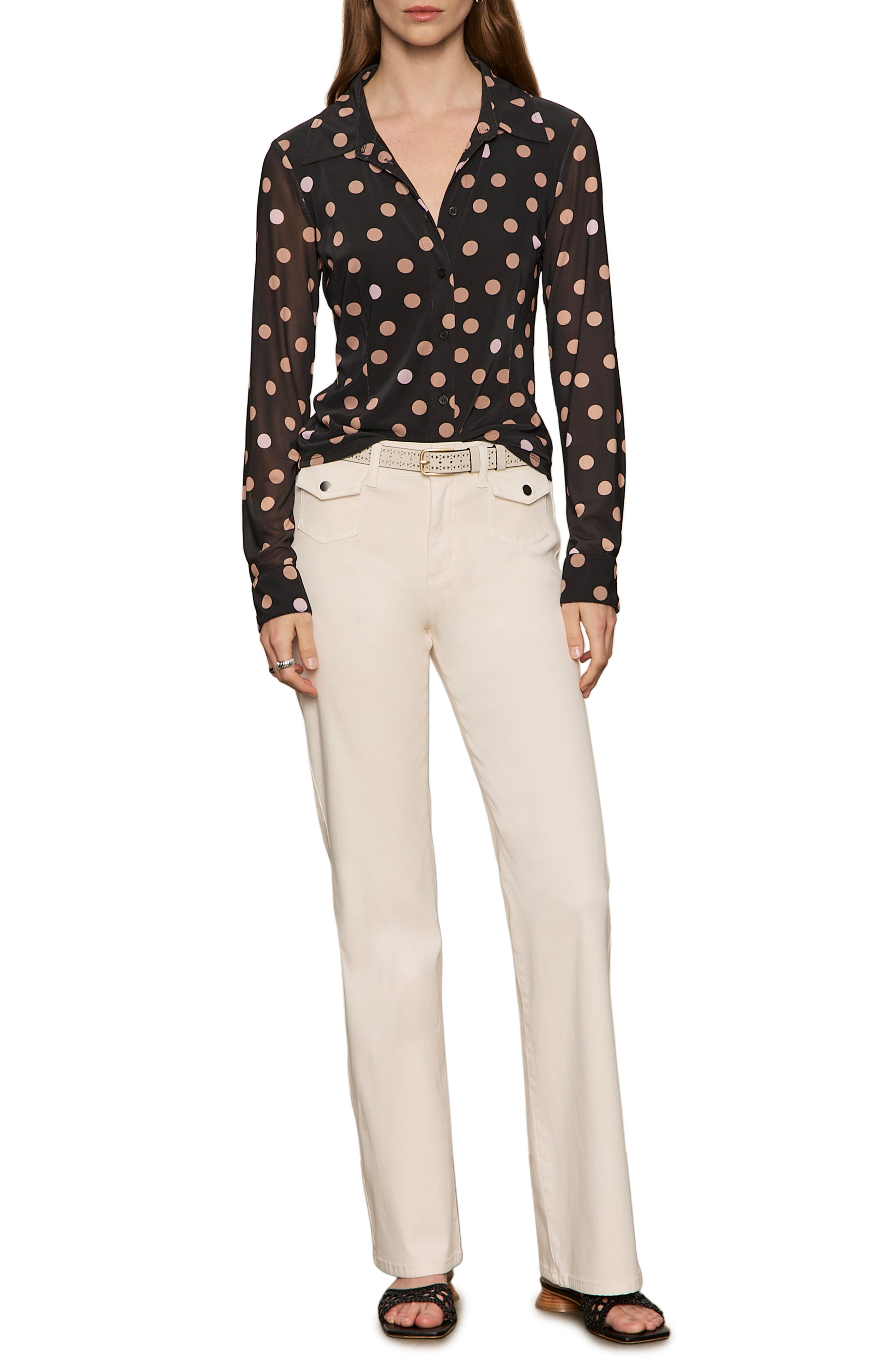 Mesh Button-Down Shirt - image 4