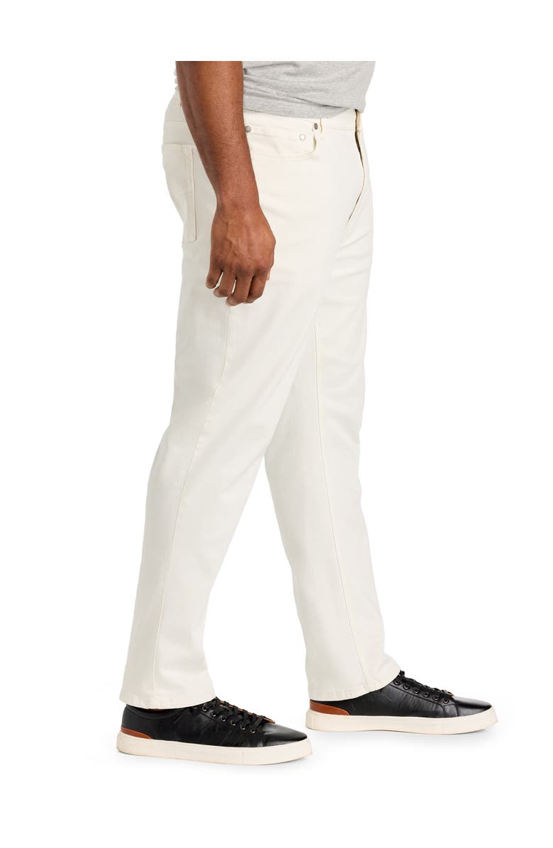 True Nation by DXL Big & Tall Iconic 5-Pocket Everyday Stretch Pants, Alternate, color, Coconut Milk