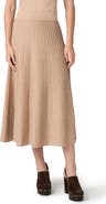 PAIGE Kimiko Rib Midi Skirt