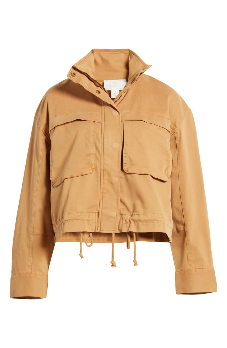 Caslon<sup>®</sup> Crop Utility Jacket, Main, color, 