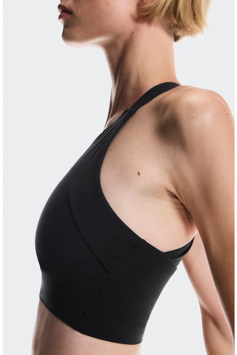 Performance Crop Sports Bra, Alternate, color, BLACK