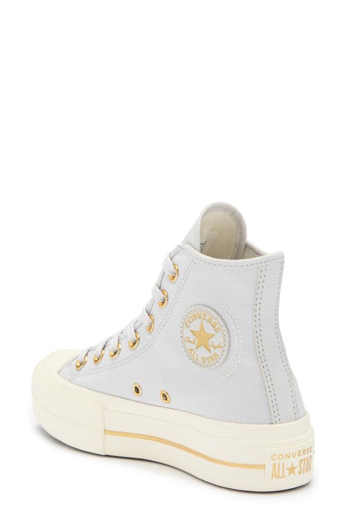 Converse Chuck Taylor® All Star® Lift Platform High Top Sneaker In Barely Grey/egret/gold