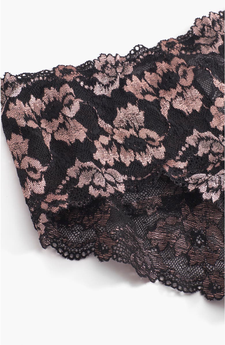 Cosabella Savona High Waisted Brief, Alternate, color, Black/Mandorla