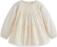 Mini Boden Kids' Tiered Embroidered Cotton Top