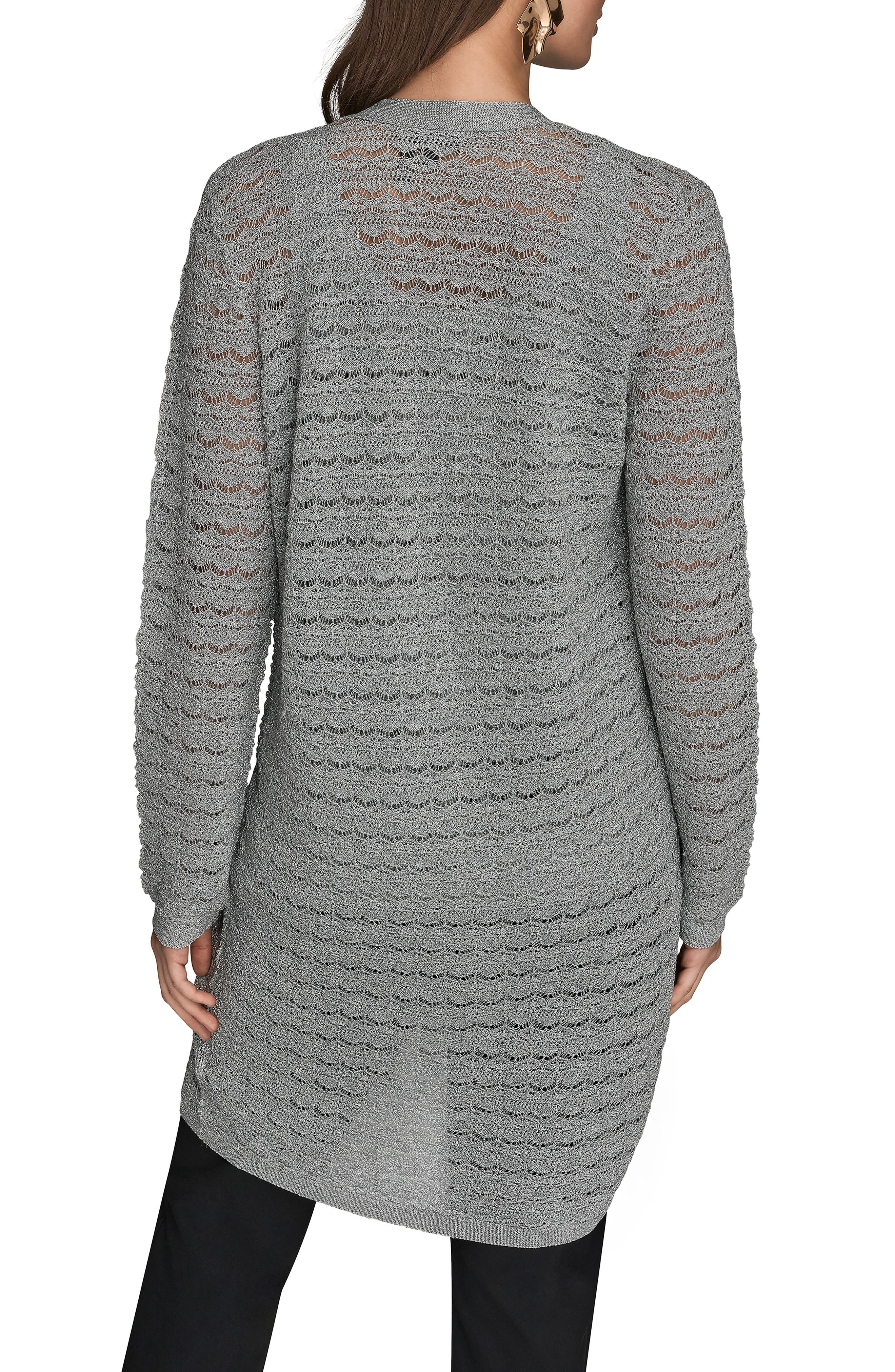 Metallic Open Cardigan - image 2