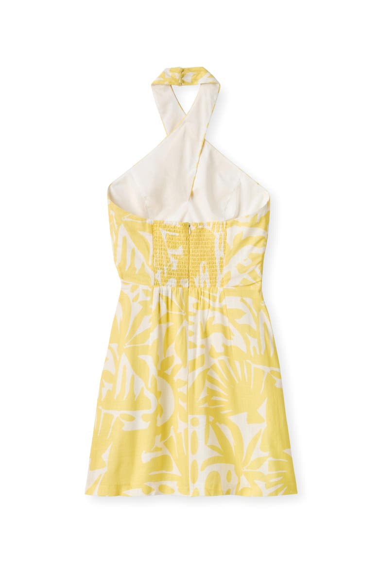 Moran Halter Mini Dress, Alternate, color, Banana