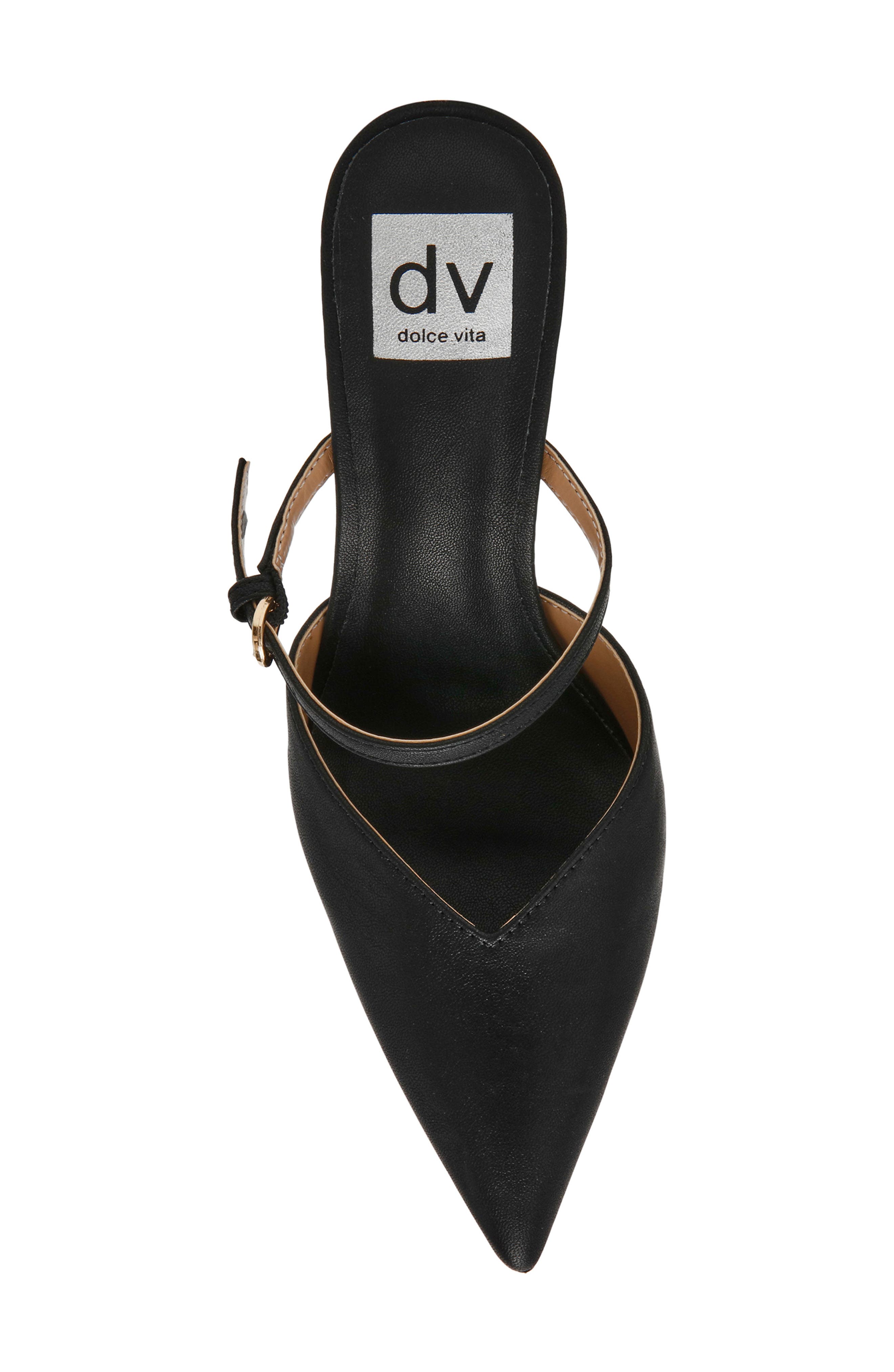 DV by Dolce Vita Geanie Pointed Toe Pump, Alternate, color, Black Smooth