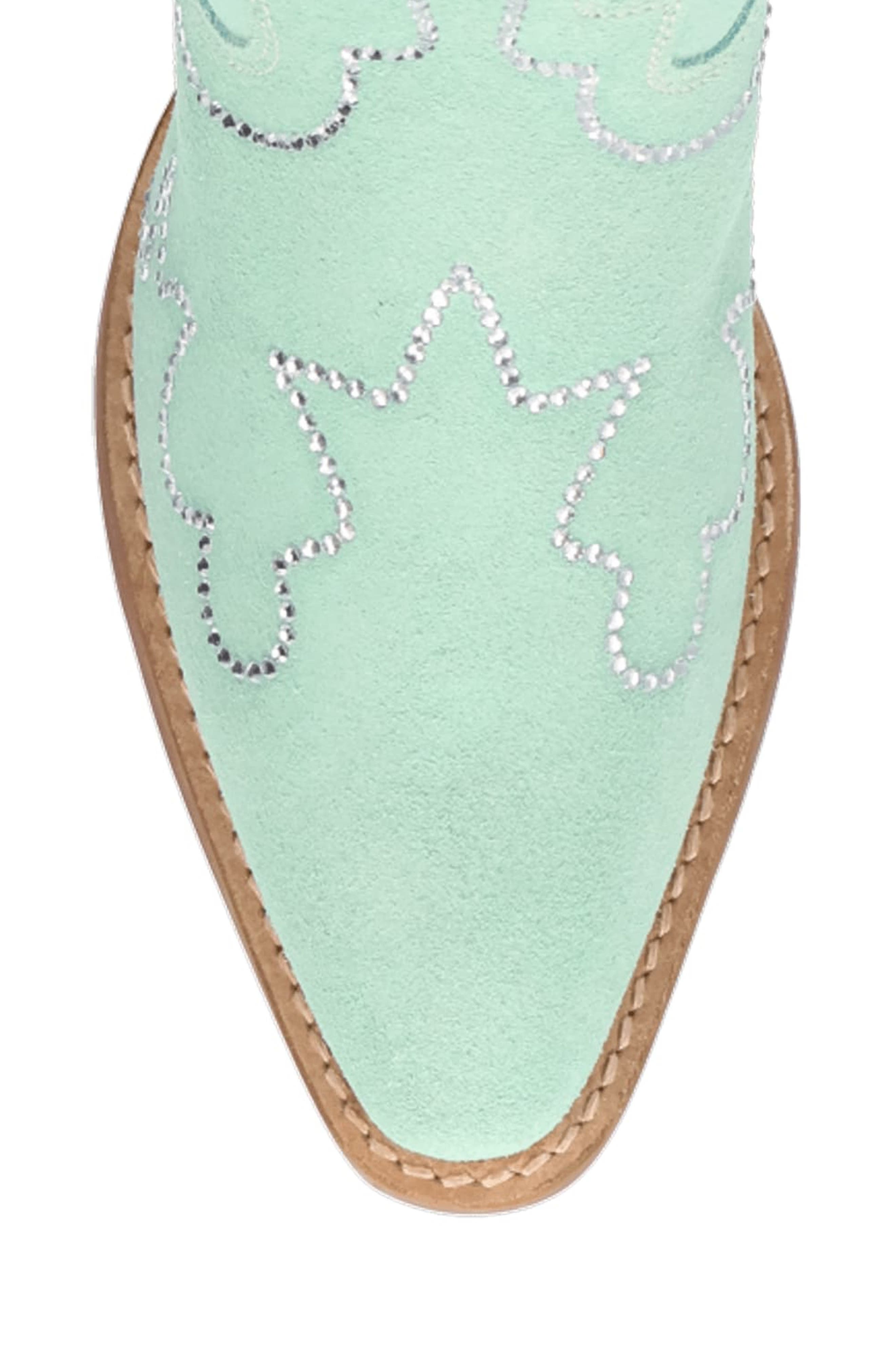 Tiny Pony Rhinestone Western Boot, Alternate, color, MINT