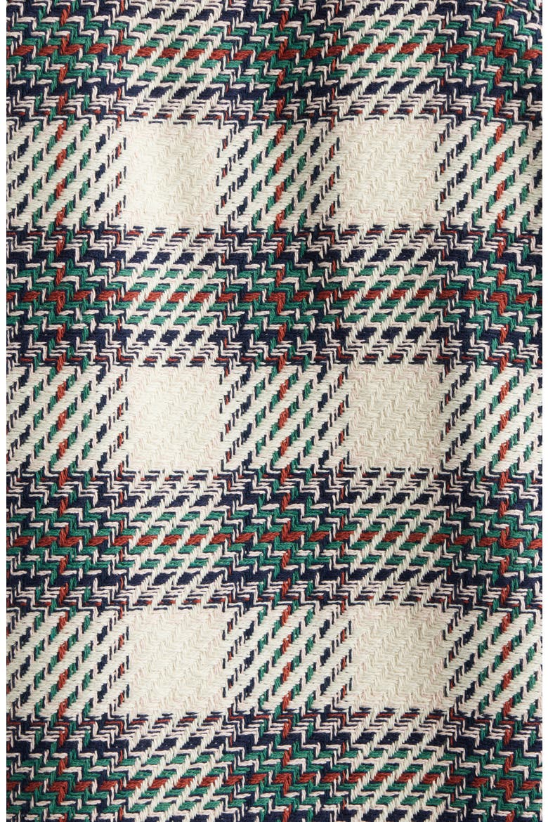 Whiting Plaid Overshirt, Alternate, color, ECRU / GREEN