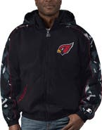STARTER Men's Starter Black Arizona Cardinals Thursday Night Gridiron Full-Zip Hoodie
