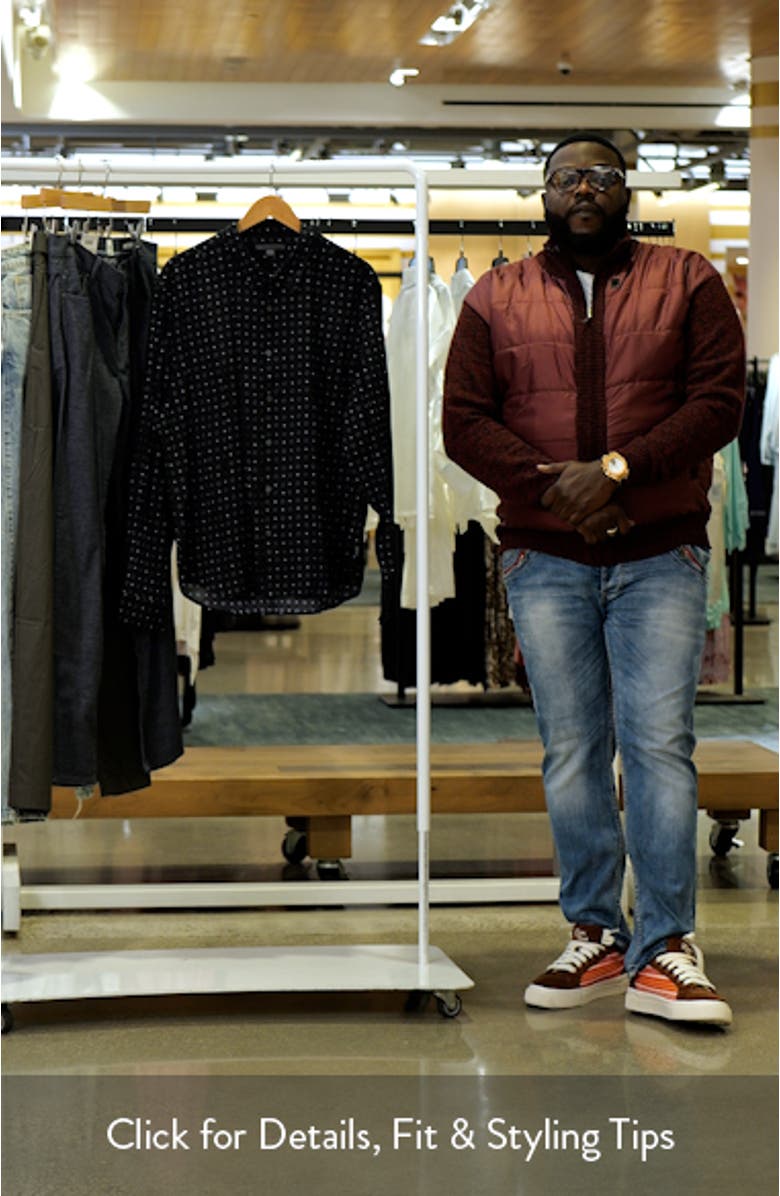 Luca Geometric Button-Up Shirt, sales video thumbnail