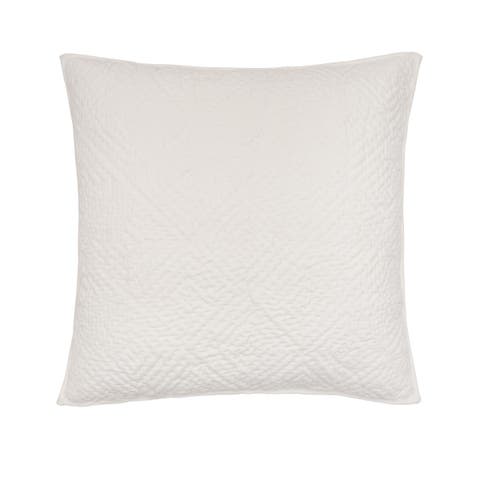 Vela Ivory Cotton Euro Pillow Sham