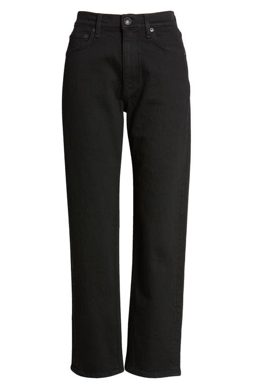 Rag & Bone Womens Logan Mid-rise Wide-leg Stretch-denim Jeans Elenna In Black