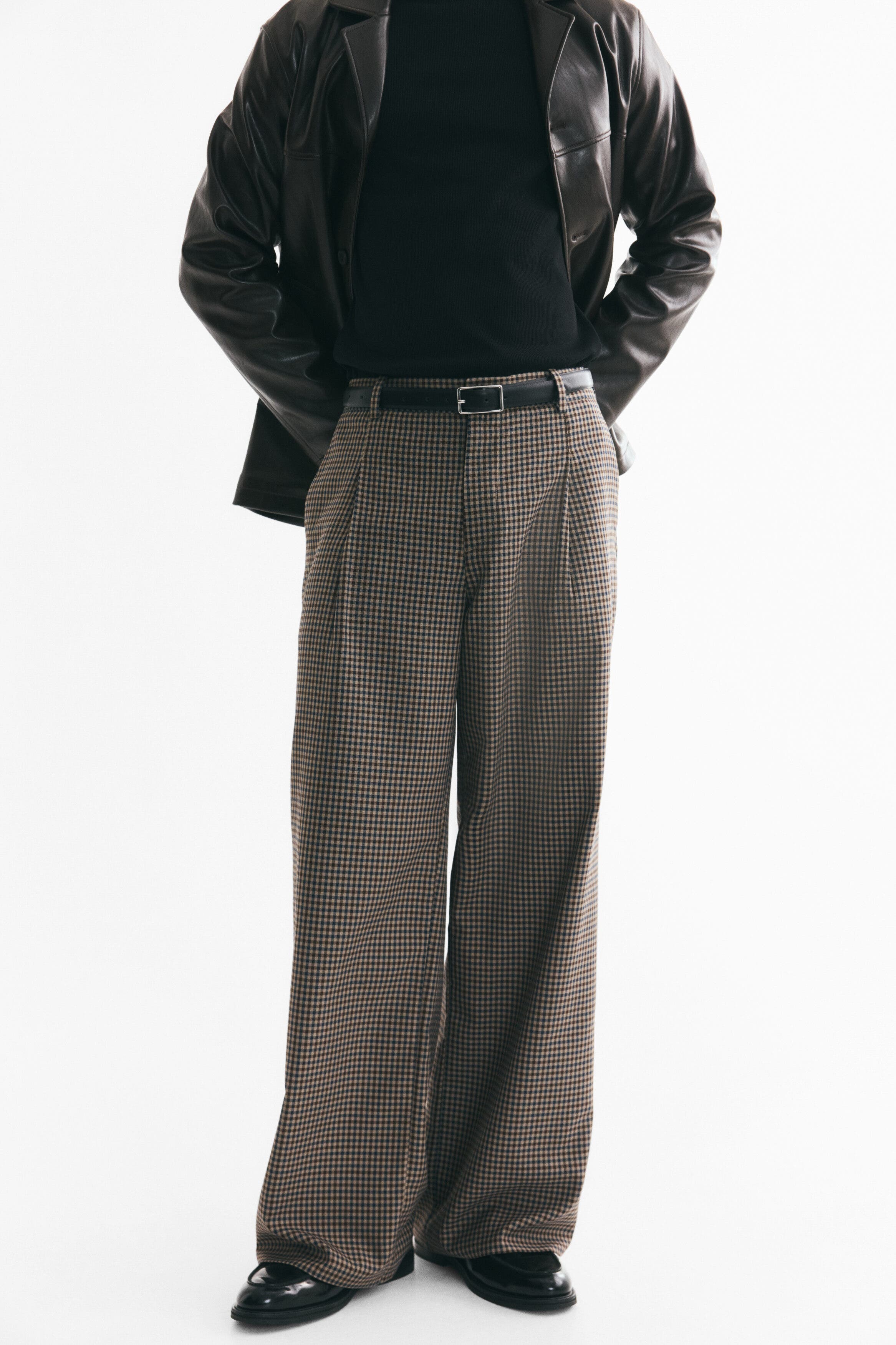 H&M Oversized Wide-Leg Tailored Pants (Men) | Nordstrom