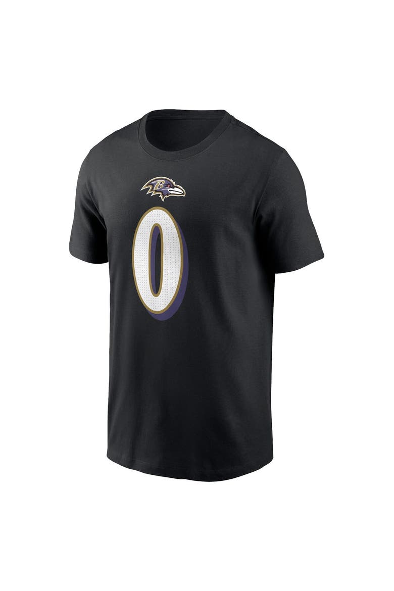 Men's Nike Roquan Smith Black Baltimore Ravens Player Name & Number T-Shirt, Alternate, color, Black