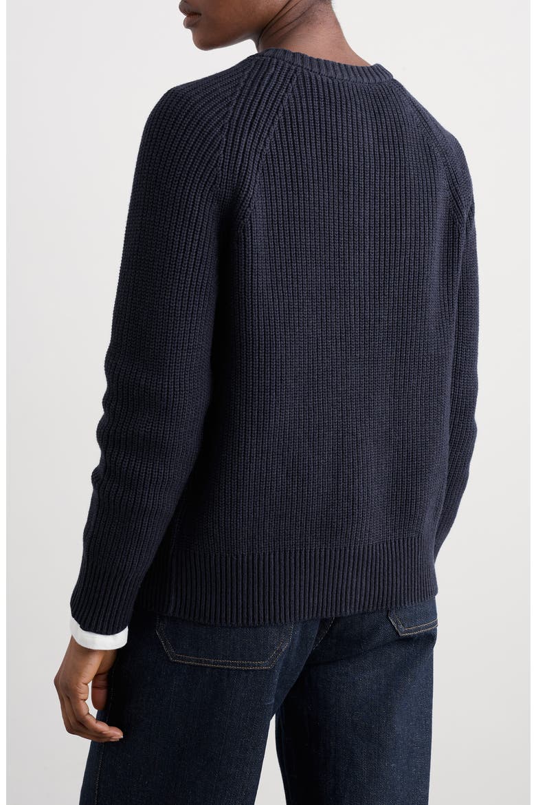 Potters Meadow Organic Cotton Cardigan, Alternate, color, KNIT MELANGE MARITIME