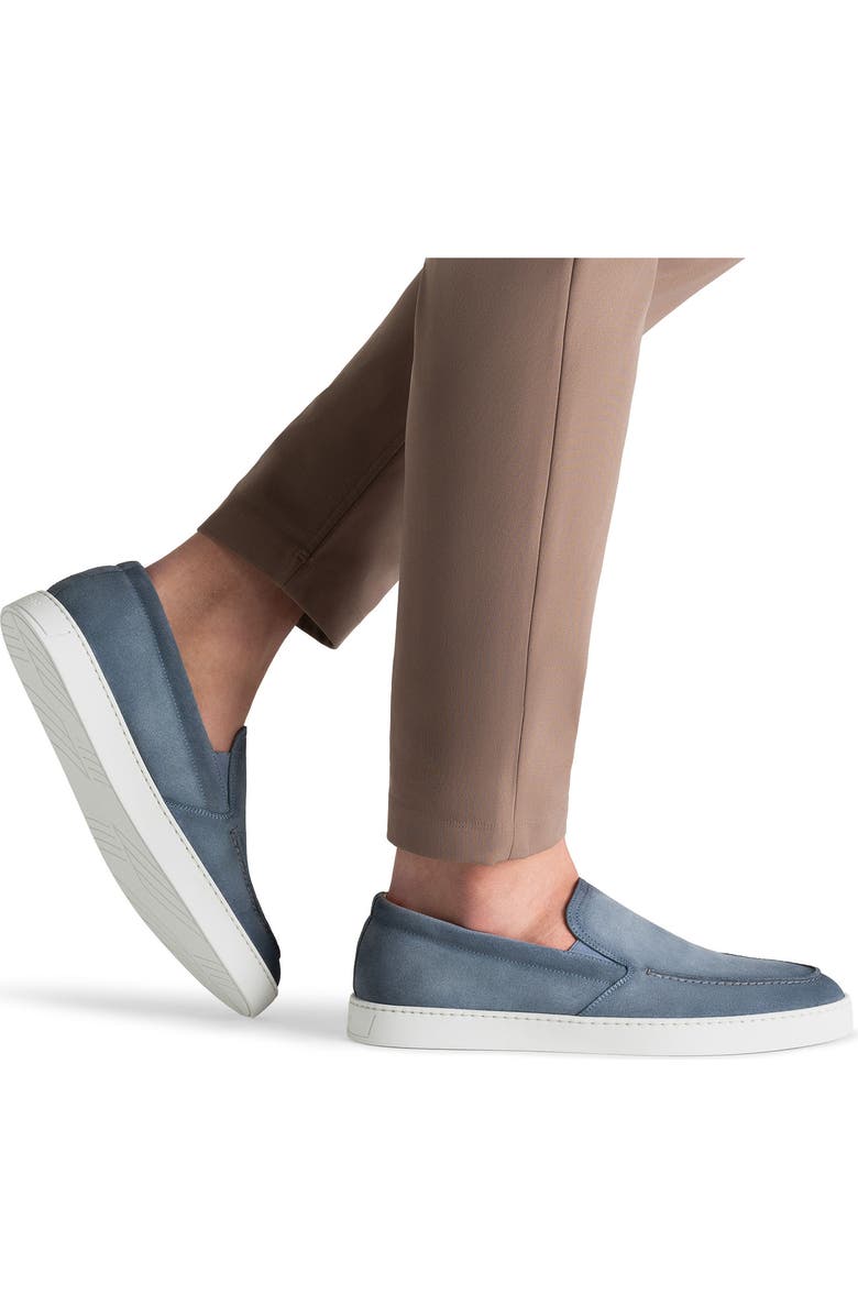 Magnanni Cirro Loafer, Alternate, color, Sky Blue Suede