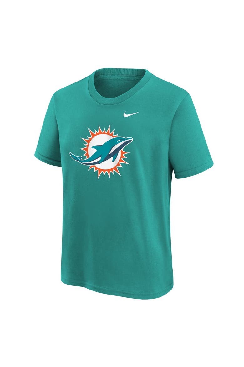 Youth Nike  Aqua Miami Dolphins Logo T-Shirt, Main, color, Aqua