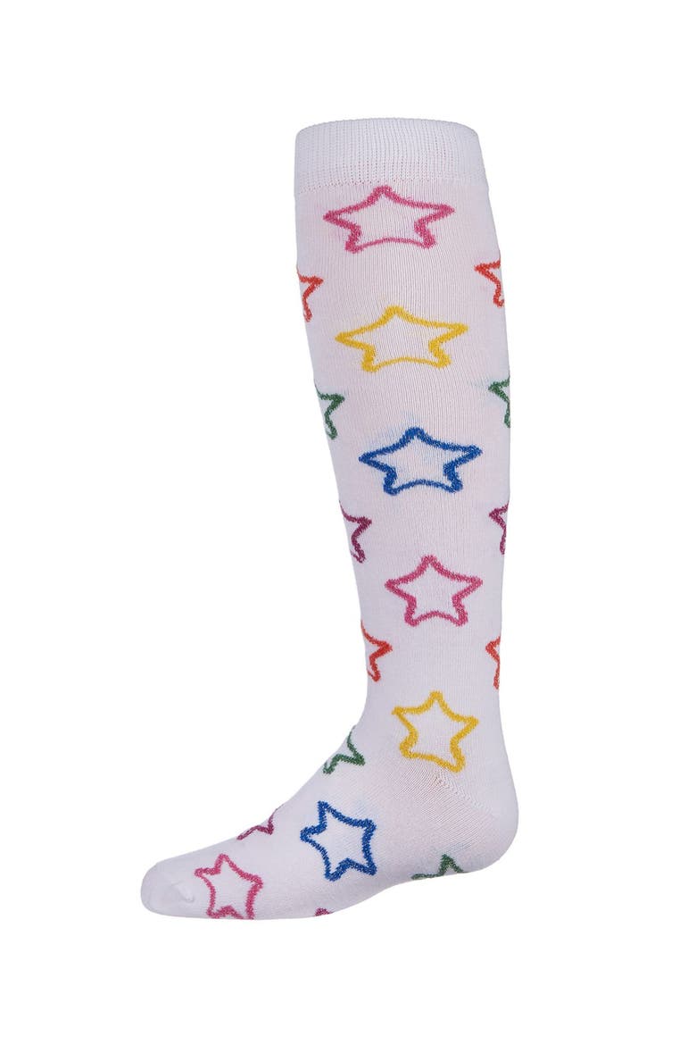 Star Shine Knee-High Socks, Main, color, White