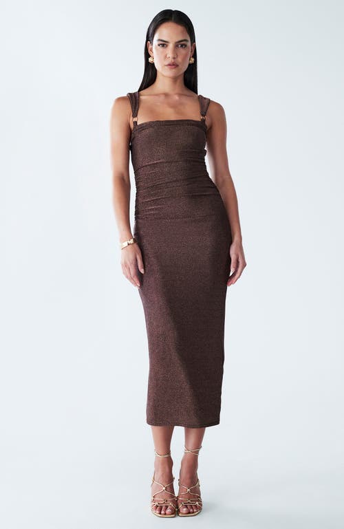 Bwldr Myran Dress In Brown