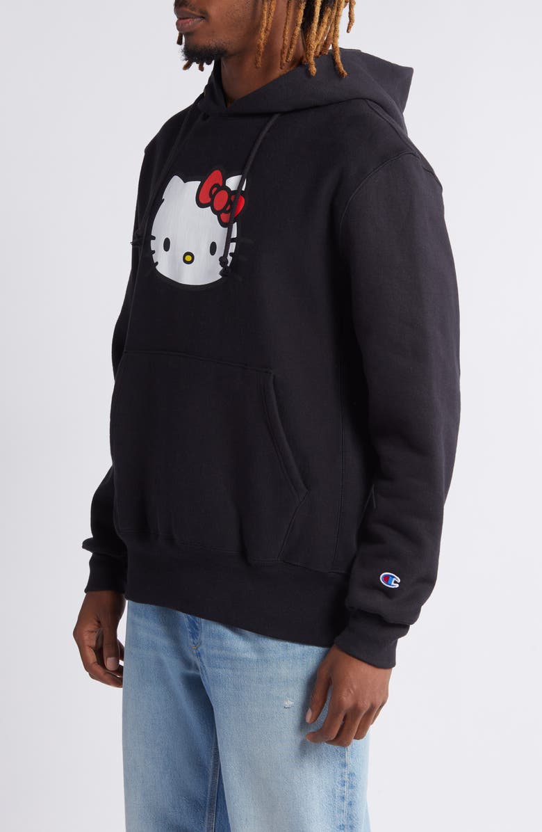 Champion x Sanrio Hello Kitty<sup>®</sup> 50th Anniversary Fleece Graphic Hoodie, Alternate, color, 