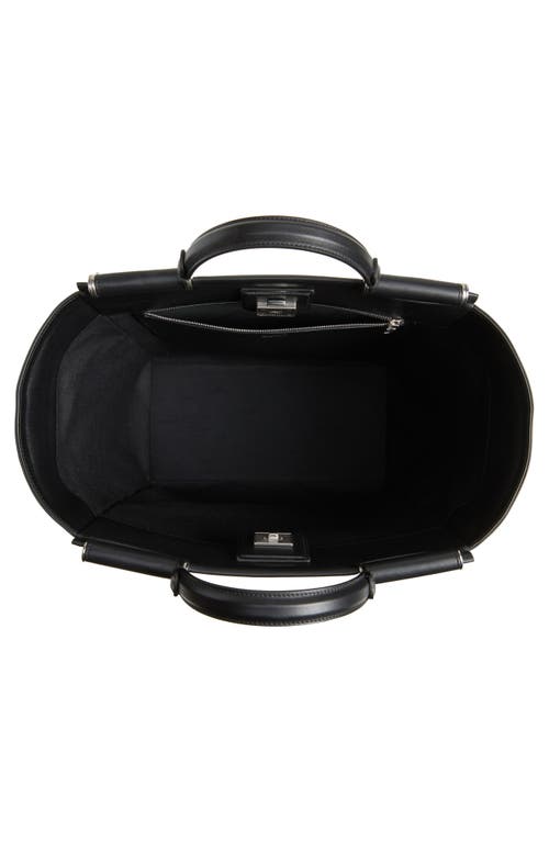 Dolce & Gabbana Dolce&gabbana Black Fabric And Leather Tote Bag In 8b956 Black/black