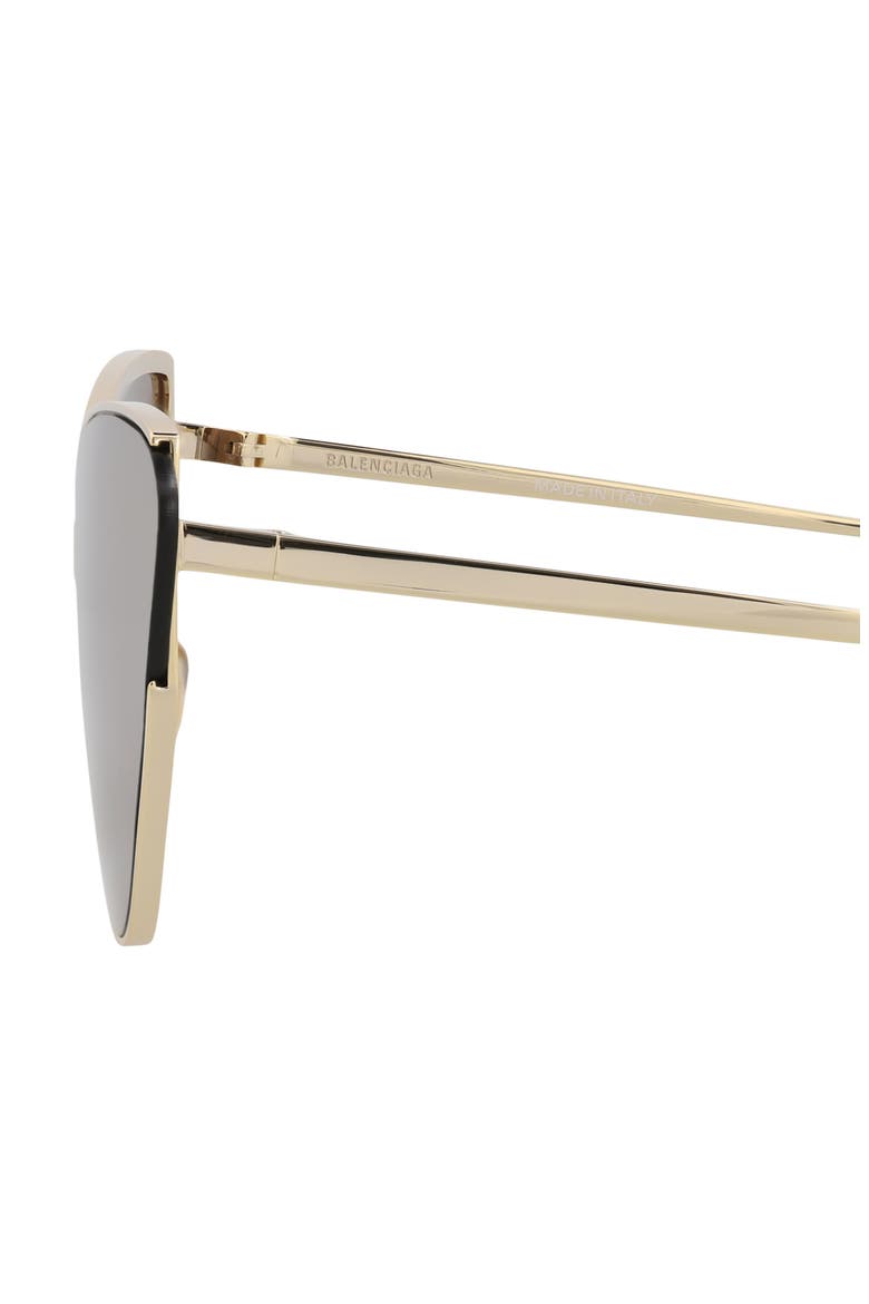 99mm Cat Eye Sunglasses, Alternate, color, GOLD GOLD BROWN