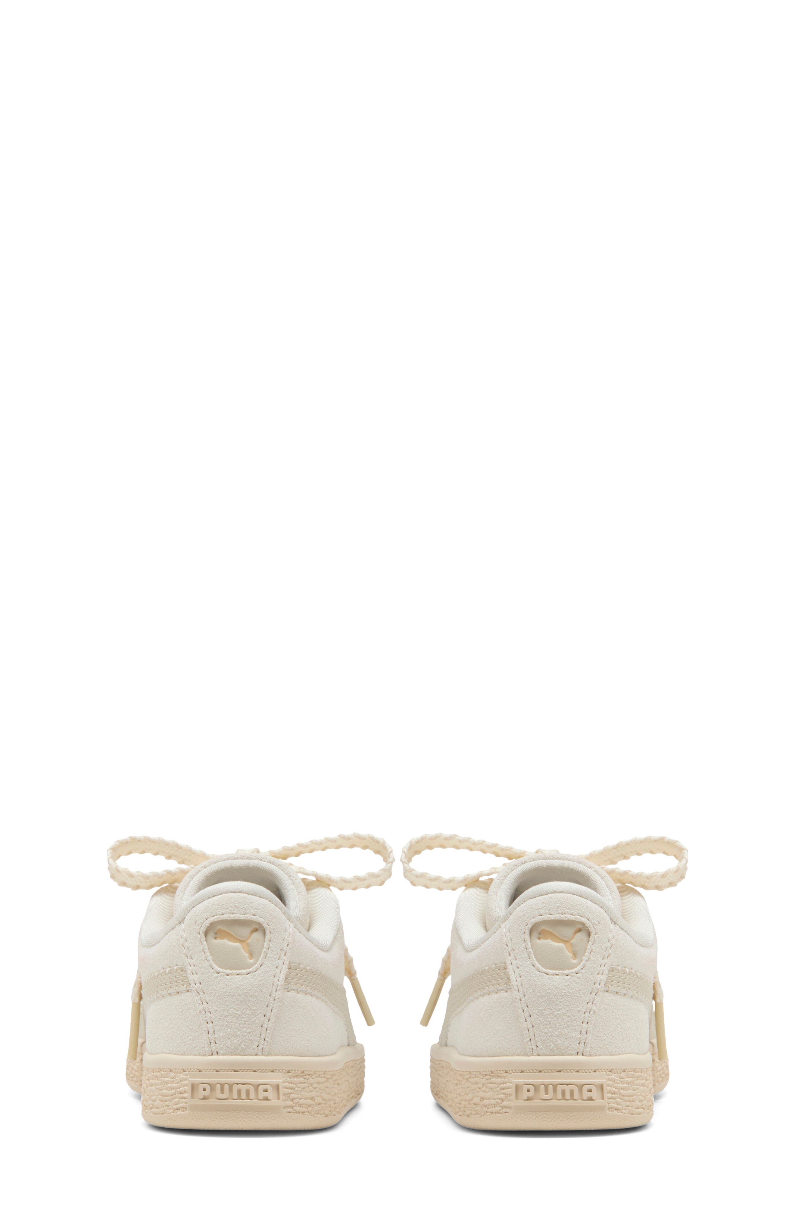 Kids' Suede Bloom Sneaker, Alternate, color, FROSTED IVORY/ SILVER FOG