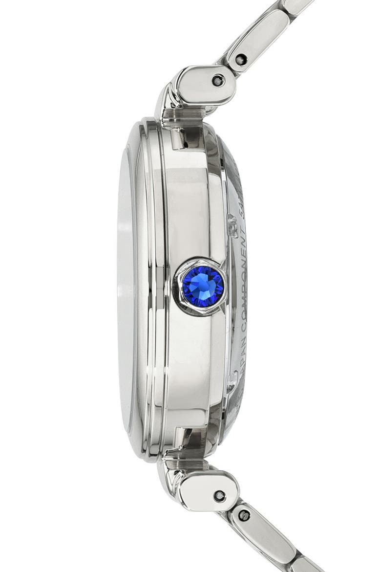 Colette Topaz Bracelet Watch, 36mm, Alternate, color, SILVER