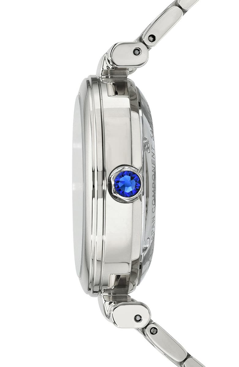 PORSAMO BLEU Colette Topaz Bracelet Watch, 36mm, Alternate, color, Silver