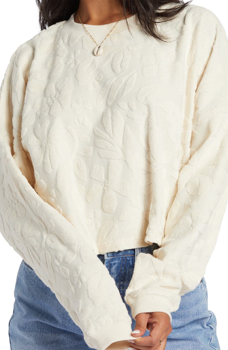 Billabong Loosen Up Jacquard Terry Sweatshirt, Alternate, color, 