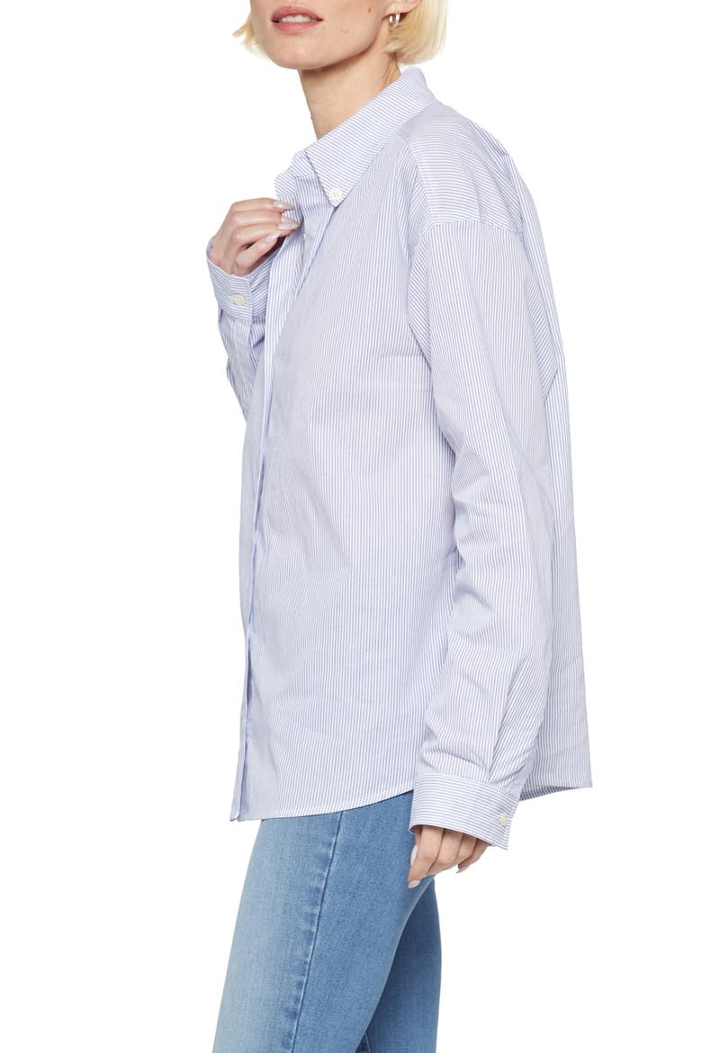 Stevie Stripe Button-Down Shirt, Alternate, color, BLUESTRIPE
