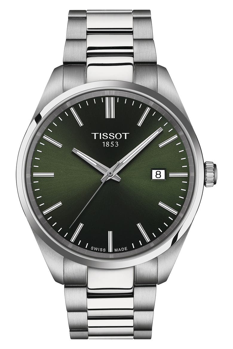 PR 100 Classic Bracelet Watch, 40mm, Main, color, GREEN