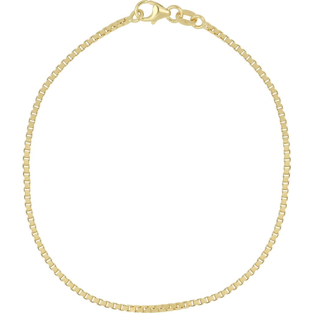 Bony Levy 14k Gold Box Chain Bracelet In 14k Yellow Gold