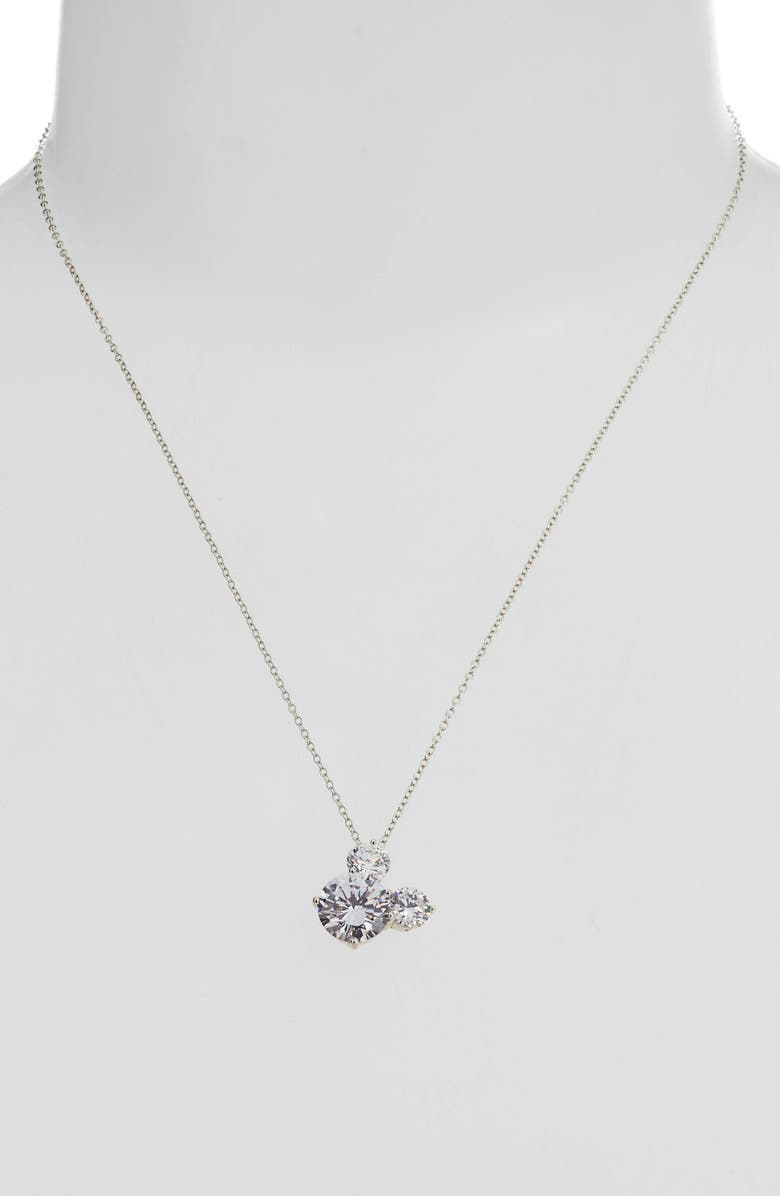 Disney Mickey Crystal Pendant Necklace, Alternate, color, 