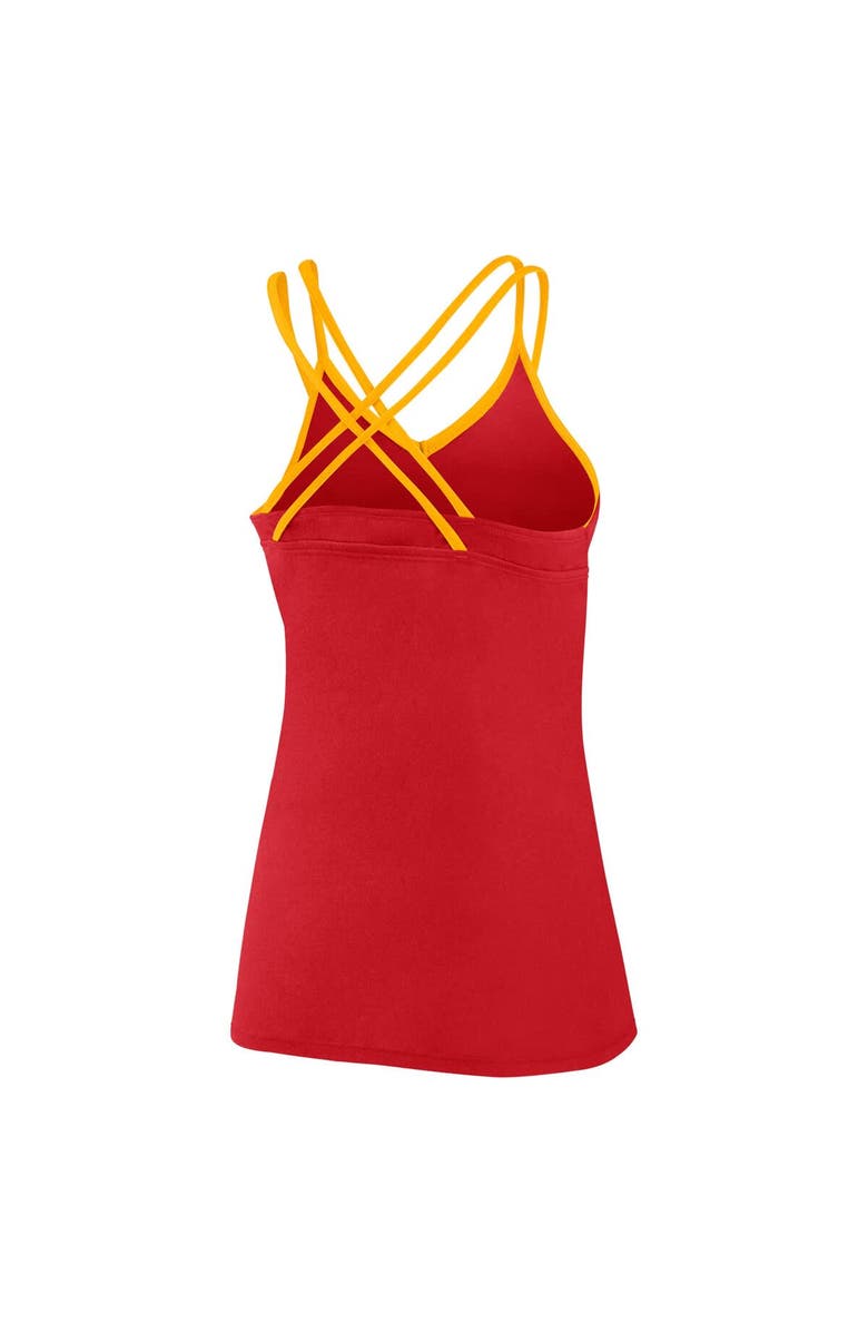 FANATICS Women's Fanatics Branded Red Kansas City Chiefs Go For It Strappy Crossback Tank Top, Alternate, color, 