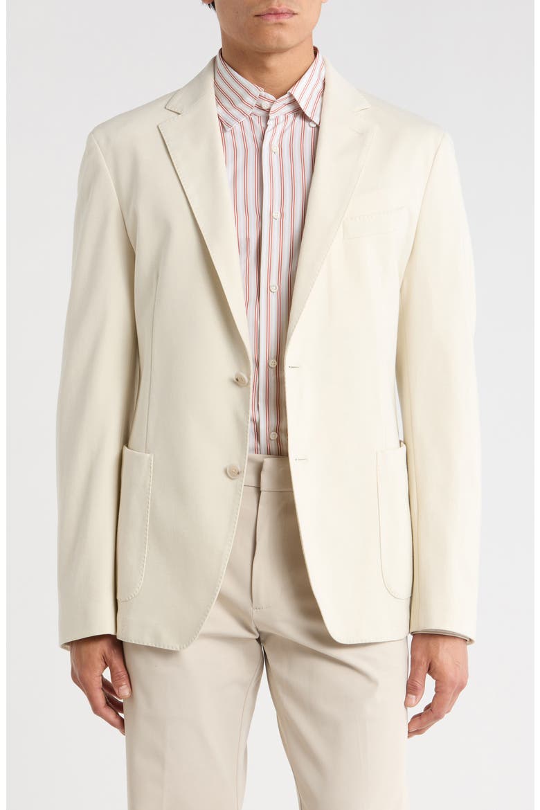 Hanry Solid Cotton Blend Sport Coat, Main, color, OPEN WHITE