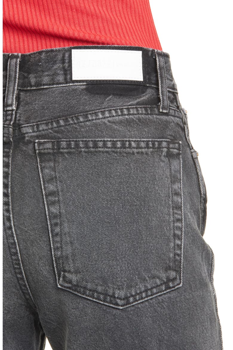 Originals High Waist Loose Jeans, Alternate, color, WORN IN BLACK
