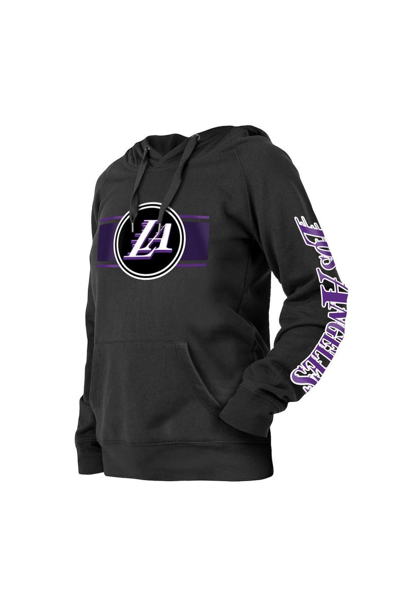 New Era Women's New Era Black Los Angeles Lakers 2022/23 City Edition Pullover Hoodie, Alternate, color, 