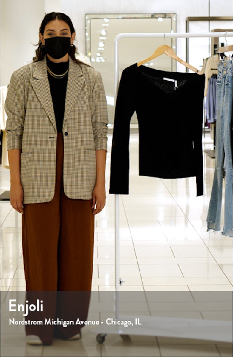 Bungee Cold Shoulder Wool Blend Sweater, sales video thumbnail