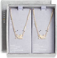 Chelsea28 Set of 2 Demi Fine Mommy & Me Crystal Puzzle Pendant Necklaces