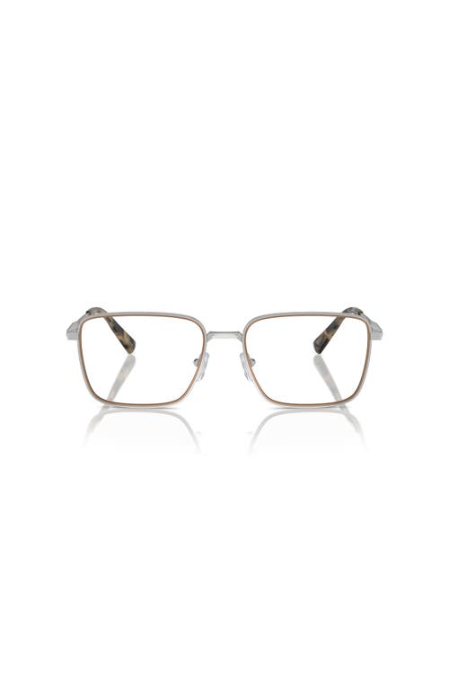 Michael Kors 56mm Rectangle Optical Glasses In Gold