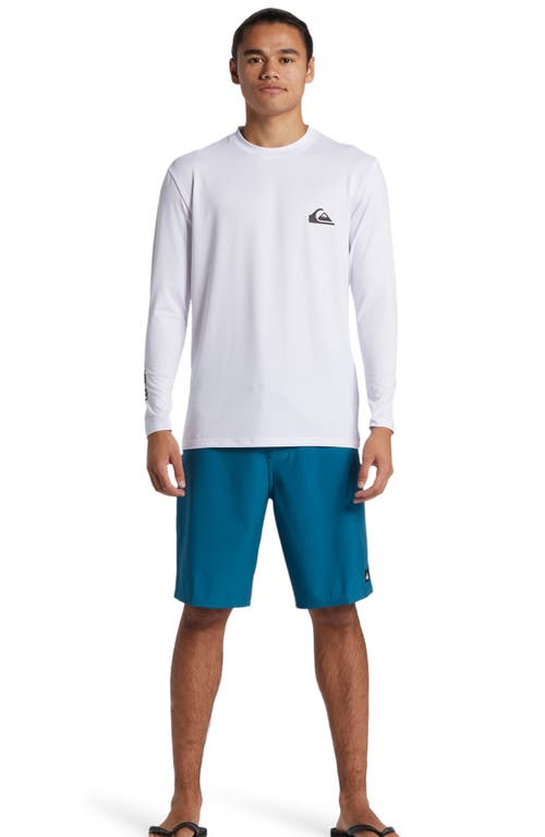 Quiksilver Everyday Surf Upf 50+ Long Sleeve T-shirt In White