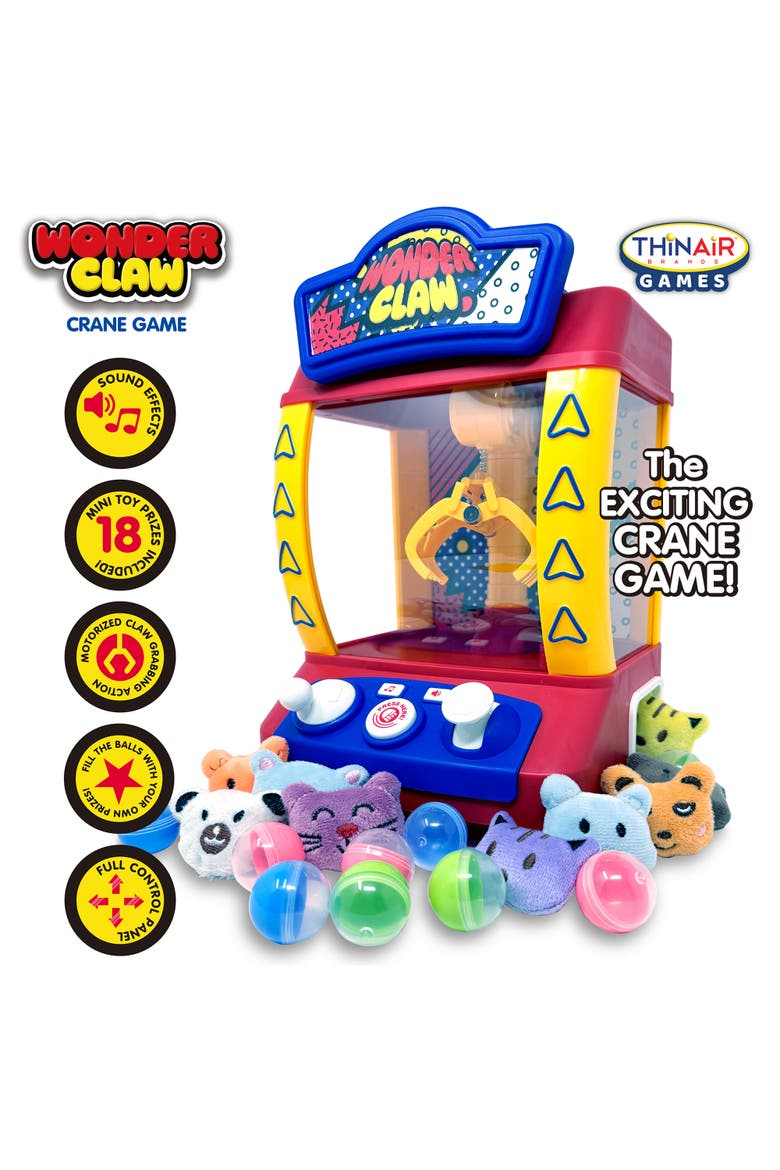 Wonder Claw Crane Machine Arcade Style Game, Alternate, color, Multicolored
