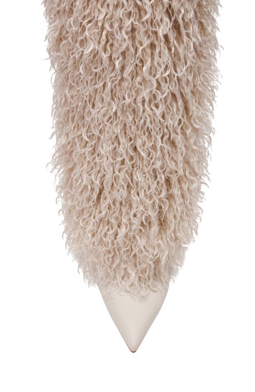 Steve Madden Icon Faux Fur Knee High Boot In Neutral